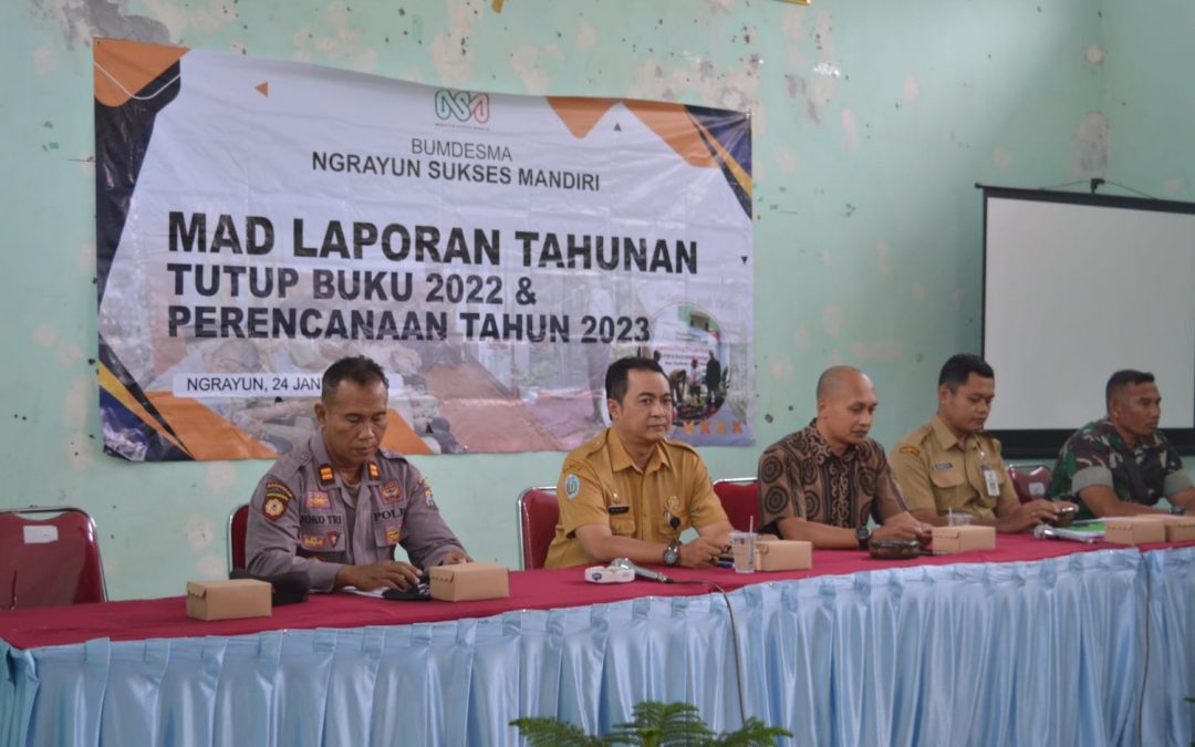 MAD Tutup Buku Tahun 2022 BumDesma NSM Kec. Ngrayun